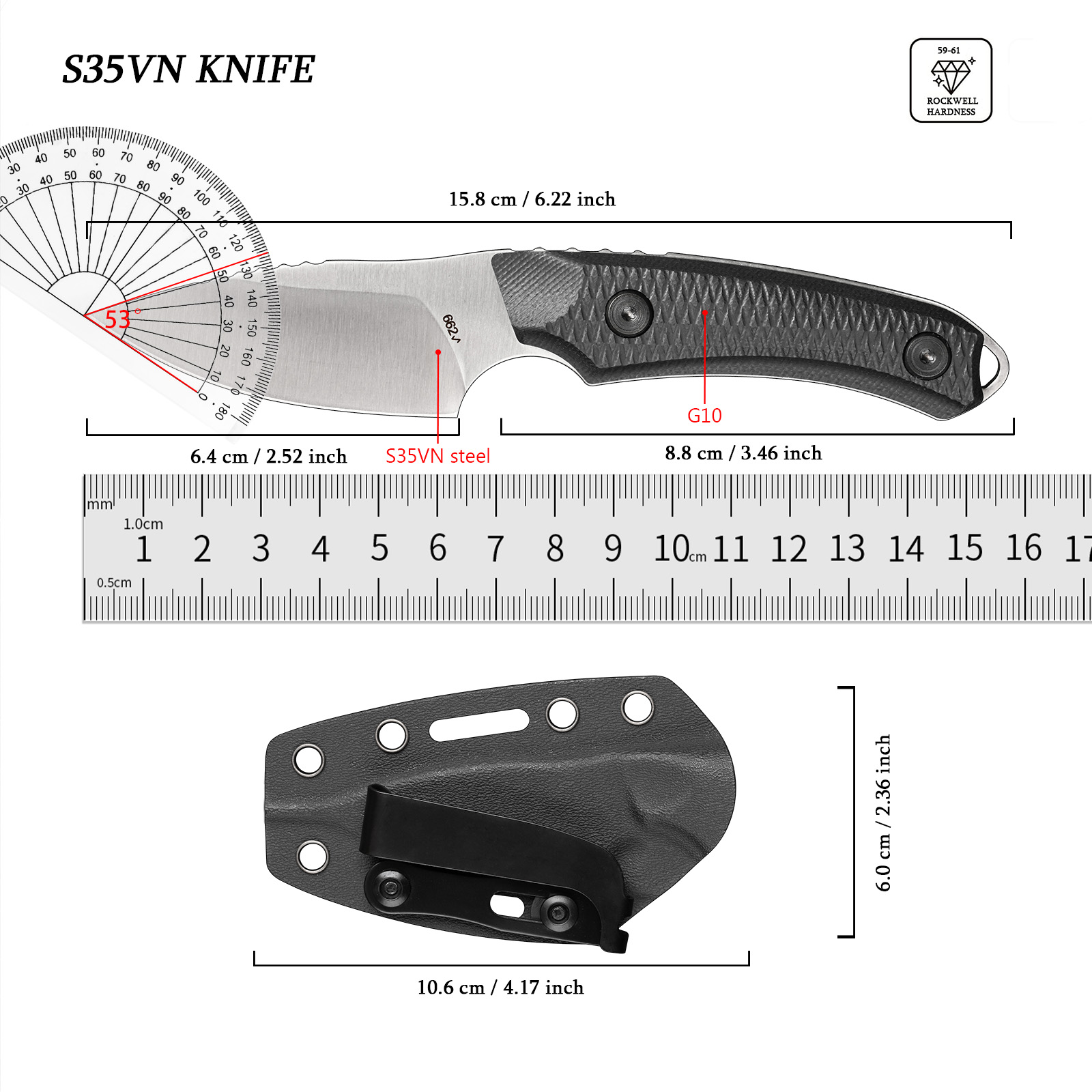 Многофункциональный портативны – обзор и цена Edc Fixed Blade Deep Carry